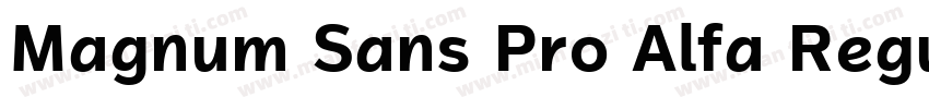 Magnum Sans Pro Alfa Regular 4字体转换